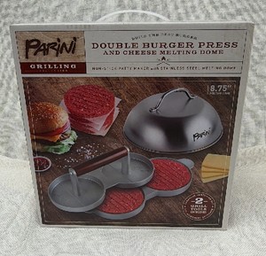 Brand New Parini double, burger, press and cheese, melting dome