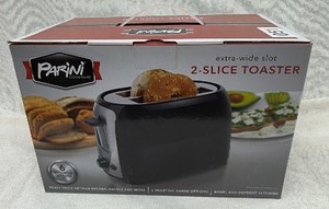 Brand New Parini extra wide slot 2 sliced toaster