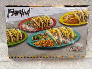 Brand New Parini four piece fiesta plate set