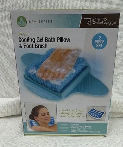 Brand New Bella Russo spa set cooling gel bath, pillow, and foot brush