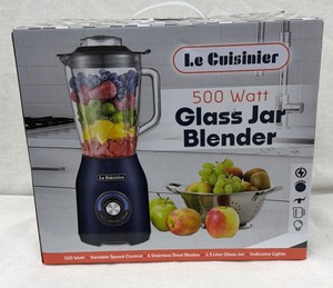 Brand New Le Cuisiner 500 W glass jar blender