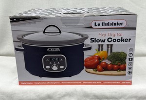 Brand New  Le Cuisinier 4 quart digital slow cooker
