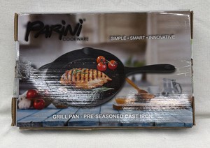 Brand New Parini grill pan preseason cast-iron