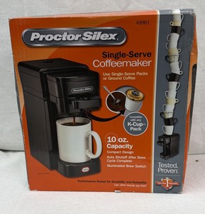 Brand New Proctor Silex Single serve coffee maker