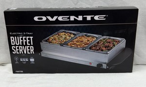 Brand New  Ovente Electric three tray buffet server