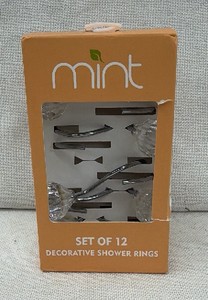 Brand new mint brand set of 12 decorative shower rings