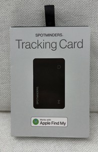 Brand New SpotMinders tracking card works with Apple