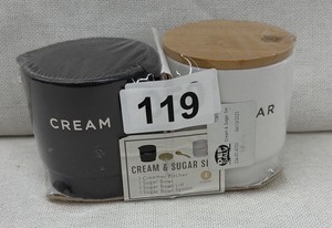 Brand new cream and sugar set