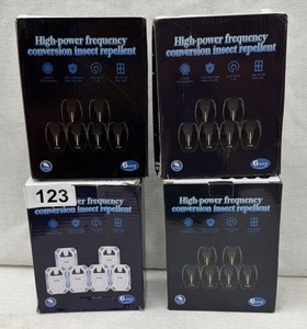 Brand new lot of four boxes, high-powered frequency, conversion insect repellent six per box