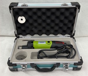 brand new inbox, electric plaster saw with attachments complete comes with locked suitcase style box