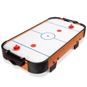 Brand New  40in Air Hockey Arcade Table w 100V Motor, Electric Fan, 2 Strikers, 2 Pucks - Brown
