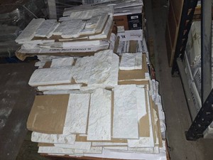2 pallets xl stacked stone marble royal white