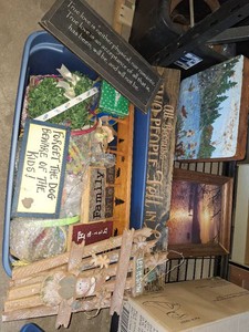 Bin decor and signs