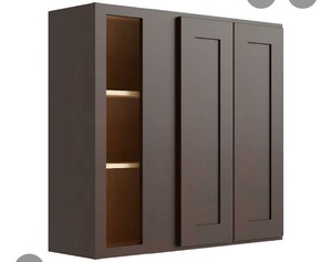 2- luxor espresso blind wall cabinets