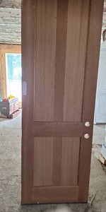 32x96 cherry exterior door slab