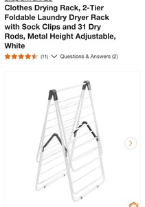 Clothes drying rack