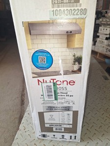 Nutone 30 stainless range hood