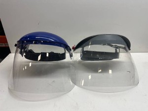 2-Piece Safety Face Shield  Full Face Protective Visor   Clear   Adjustable