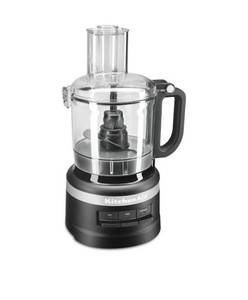 KitchenAid 7-Cup Food Processor   Matte Black   free cookie cutters