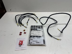 Electrical Wiring & Hardware Lot   Braided Ground Wires, APEM Rocker Switches, Fuses & USB Shield