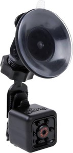 ONN Mini Action and Dash Camera with Windshield Mount, Car Camera with Built-in Mic, 1080P, 90-Degree Wide-Angle Lens, Motion Sensing, Includes Mini-USB Video Cable, Camera Clip, 8 GB MicroSD Card