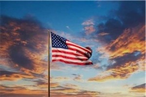 American flag 112x65 inches