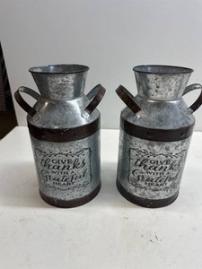 Decorative vase milk cans