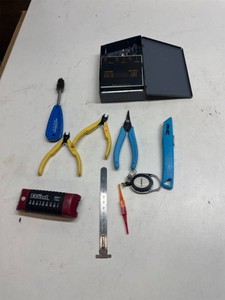Machinist  Electronics Tool Lot   Metric Tap & Drill Set, Precision Pliers, Calipers & More