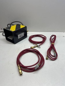 $400 DMC Daniels WA10A Pneumatic Foot Pedal  3 Air Hoses   Crimping Tool Setup