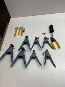$700 Snap-on Blue-Point Stripmaster Wire Stripper Lot   7 Automatic Strippers  Accessories