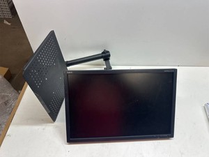 $200 NEC MultiSync E222W 22 LCD Monitor  Adjustable Arm & Work Platform