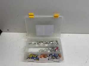 Electrical Terminal & Connector Assortment   Copper & Metal Lugs   Plano Organizer