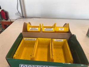Akro-Mils 30-220 Yellow Industrial Storage Bins   6 Pack