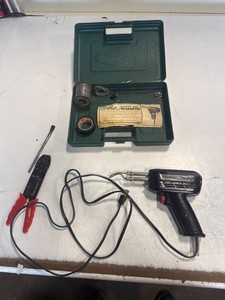 Vintage Weller Soldering Gun Kit with Case, Solder & Wire Stripper   Works
