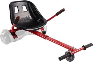 KKA Hoverboard Seat Attachment for Kids & Adults, Hoverboard Go Kart Attachments Fits Self Balancing Scooter, Hoverboard Accessories with Adjustable Frame, Transforming into Go Kart, Red