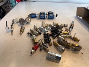 $450 Pneumatic Fittings, Couplers & Air Line Accessories   Large Lot