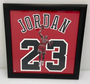 Micheal Jordan #23 Framed Wall Plaque Chicago Bulls NBA Basketball 20.5 x 20.5