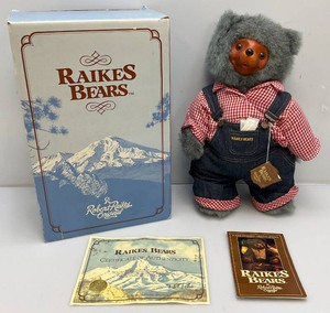 Vintage Raikes HuckleBear With Coa In Original Box 18
