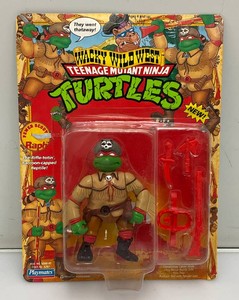 1992 Playmates TMNT Wacky Wild West Sewer Scout Raph New Old Stock (On Original Card)