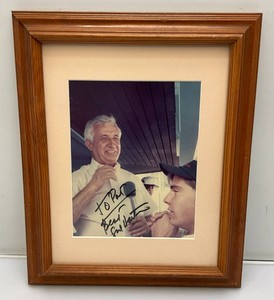 Framed Behind Glass Autographed Photo Signed By Fred Hartman 14 x 17