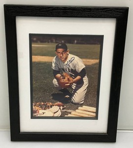 Framed Behind Glass Autographed Yogi Bear Photo 12.5 x 15.5