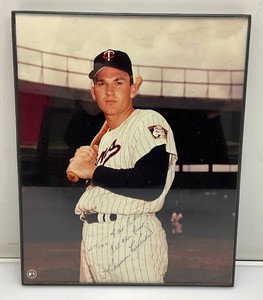 Vintage Framed 8 x 10 Harmon Killebrew Autographed Photo