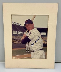 Autographed Bob Allison Photograph 8x10 Matted
