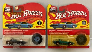 1992 Hot Wheel Redline Reproductions Silhouettes On Original Cards One Bubble Yellowed