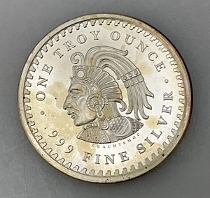 2018 1 Troy Ounce .999 Fine Silver United States US Aztec Chieftain Coin