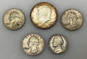 Misc. US Silver Coins 35.28 Grams Overall