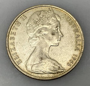 1966 Elizabeth II Austrailia .8000 Silver Coin 13.33 Grams