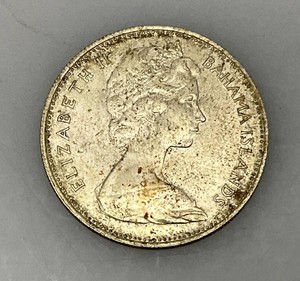 1966 Elizabeth II Bahama Islands Silver Coin 18.08 Grams