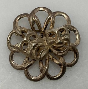Vintage Seau Brand Sterling Silver Brooch 1 3.30 Grams Overall