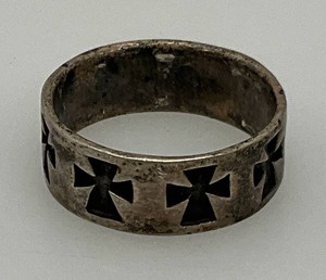 Vintage Celtic Style 925 Marked Sterling Silver Ring Size 10  5.10 Grams